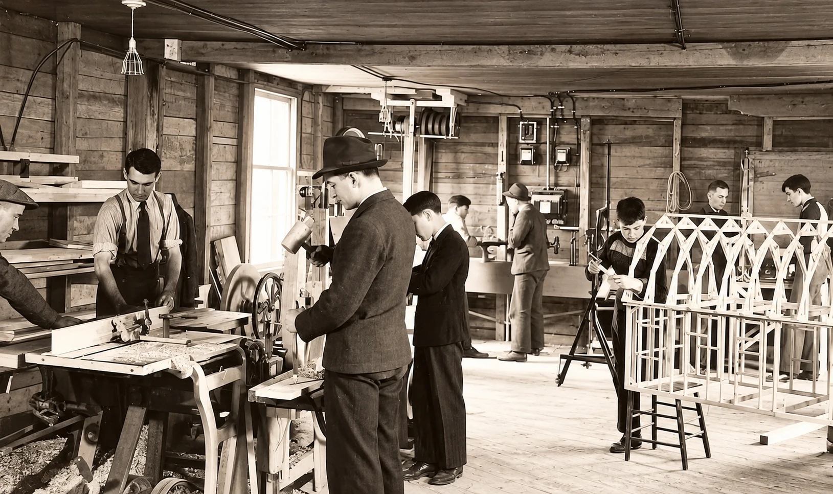 The industrial school in 1942