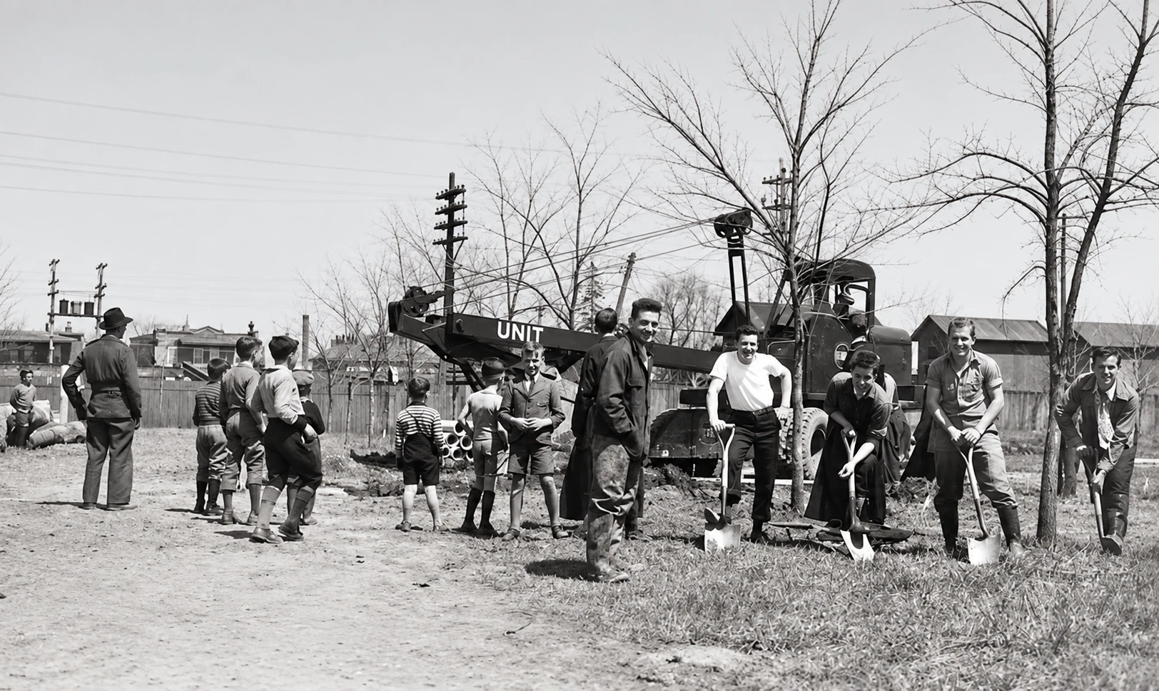 Track construction, 1946