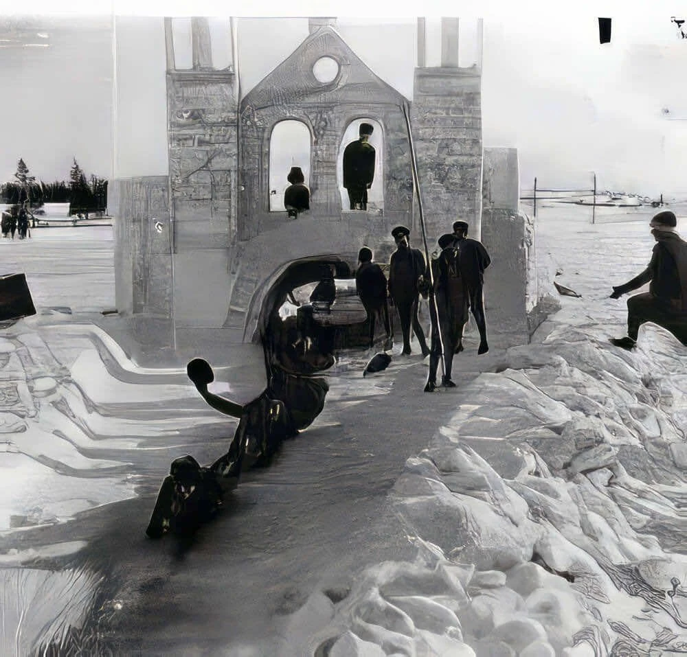 Snow games and tobogganing