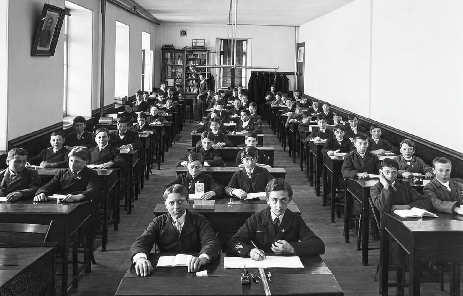Study hall, May 1908