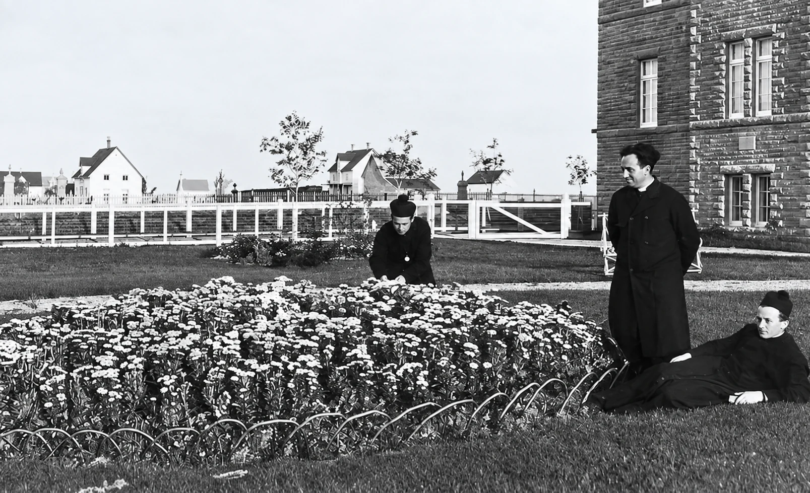 The Fathers in the garden